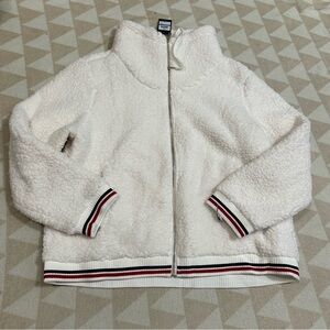 Tommy Hilfiger soft Sherpa ivory bomber jacket